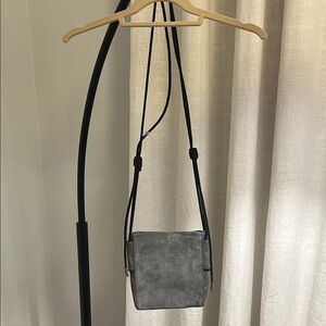 Rag and Bone Gray Suede Crossbody Bag